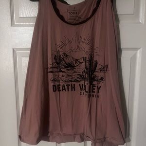 Light Pink Death Valley Tank Top